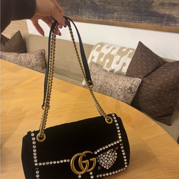 Gucci Black Shoulder Bag with Gold and Silver Accents - Picture 9 of 12
